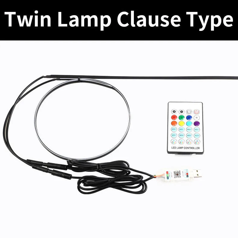 110cm car central control ambience light with aluminium alloy construction and remote control