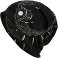 Viking totem wolf design on a cotton hip hop hat with a double-layer elastic sleeve cap