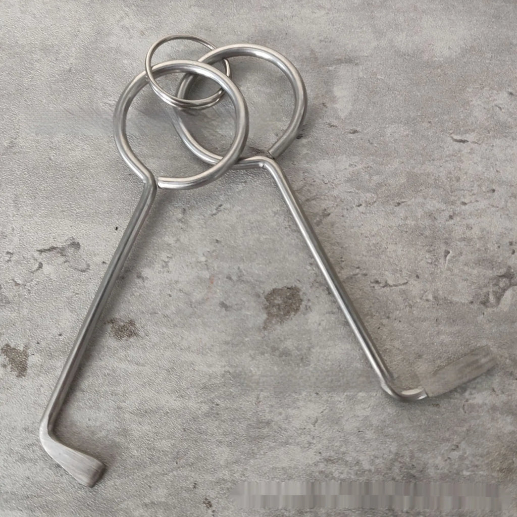 Two-piece alloy wrench tool set for portable household DIY use