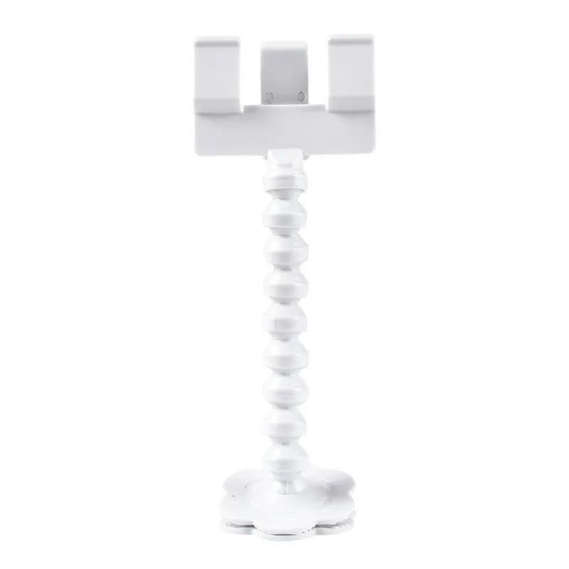 Pet photography tool clip for phone holding a treat to attract cat or dog attention, black plastic