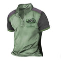 Polyester golf polo shirt with digital 3D printing on bird eye cloth fabric in loose pullover style