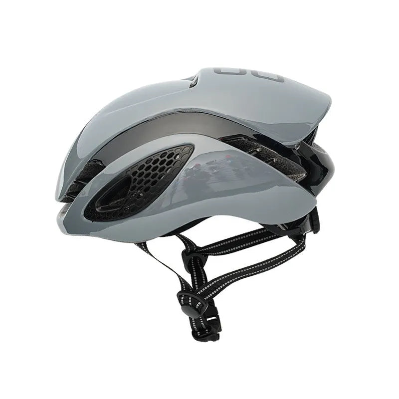 Adult road bike helmet with PC shell and EPS liner, simple design, available in multiple colours