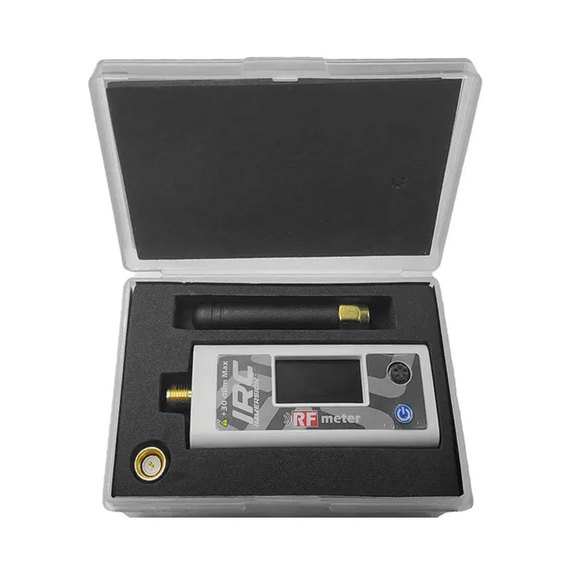 White metal image transmission and remote control power meter toy on desk, size under 30cm