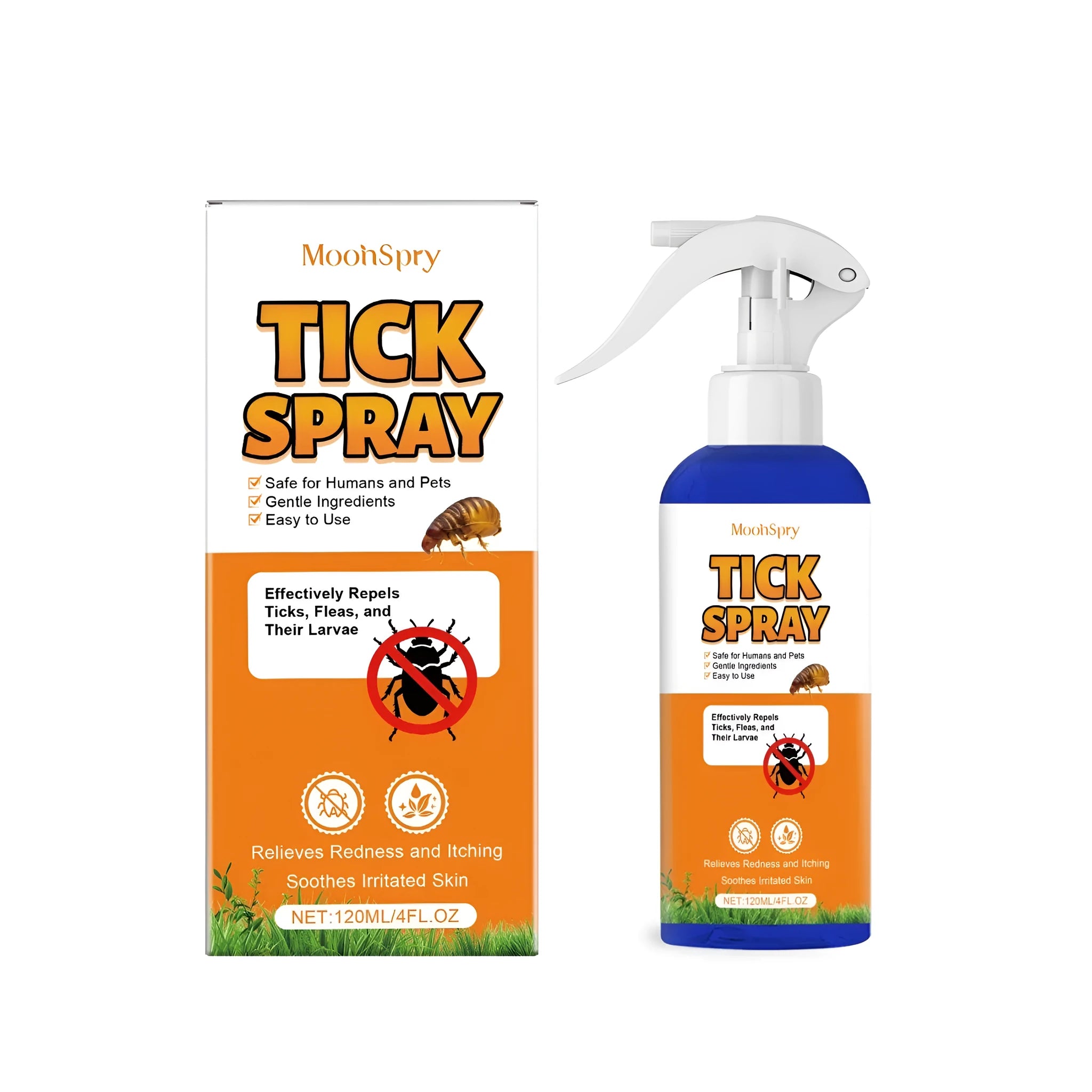 Insect repellent spray 120ml bottle with citronella and mint extracts for outdoor protection