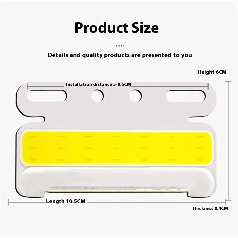 Waterproof aluminium alloy COB LED truck side light in red, mounted near vehicle tyre.