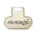 Cream grain storage bag with large diameter opening on a kitchen counter, 26.5x34.6cm food-grade PE