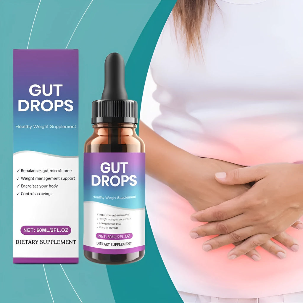 60ml bottle of intestinal care supplement drops for oral administration