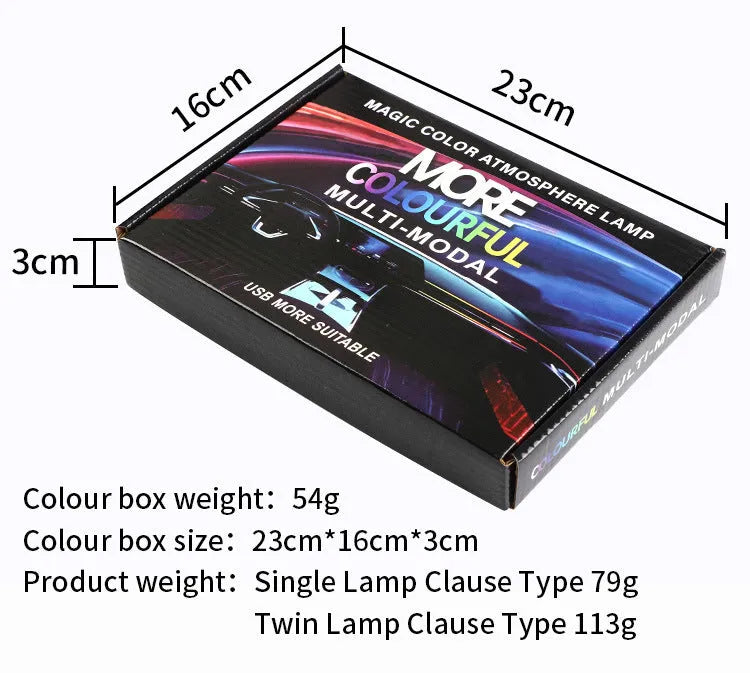 110cm car central control ambience light with aluminium alloy construction and remote control