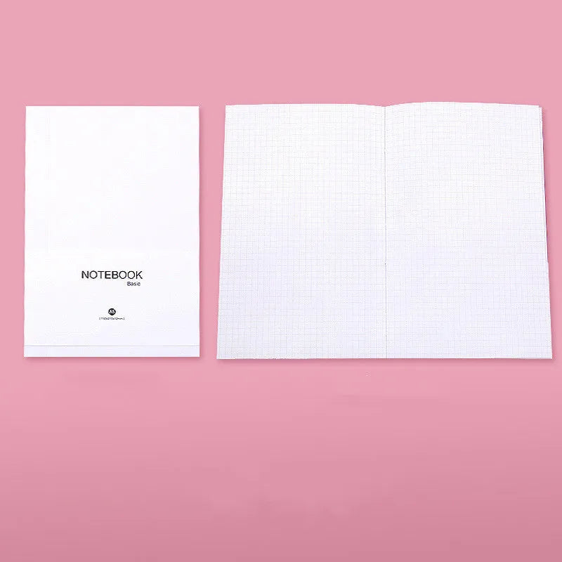 Basic manual refill diary notebook with 80 sheets of Dowling paper in blank, checkered, or line ruling.