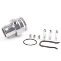 Black and titanium coloured ABS plastic vacuum adapter tee kit for second generation engines