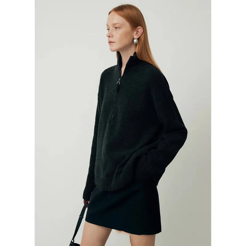 Loose lapels wool bandage dress in black or grey for autumn winter.