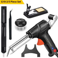 Black G102 soldering gun kit with LED light, five-piece alloy construction