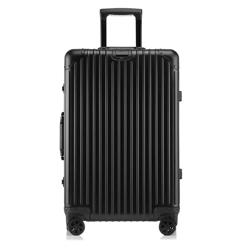 Silver diamond frosted unisex medium suitcase trolley for girls and boys with ID pocket