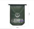 Portable folding laundry bag in 70D Nylon TPU, flat size 59cm x 42cm, Jungle Green