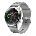 F800 ECG blood pressure sports smart watch with 1.3 inch screen, black TPU strap, touch and button controls