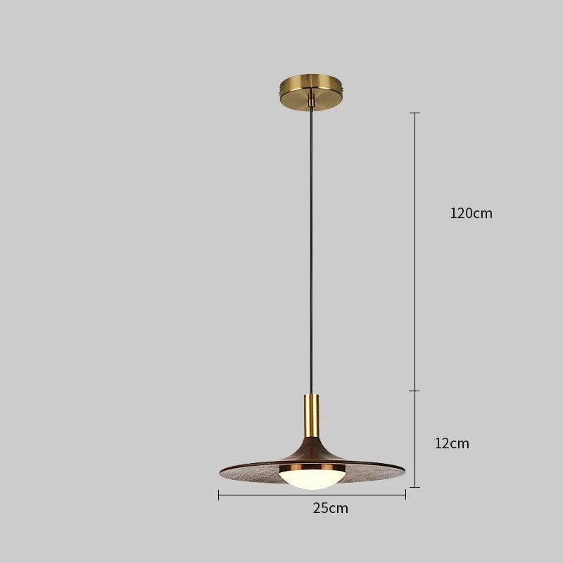 New Chinese style wooden fish line chandelier with all copper details push button switch 250MM or 300MM for bar dining room