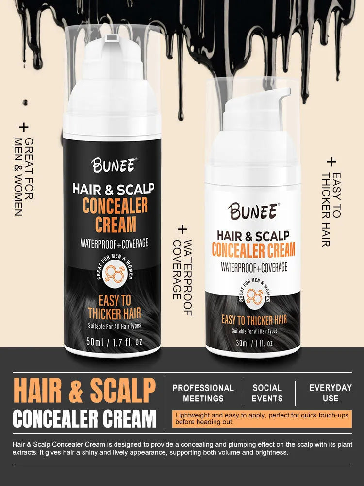 30ml tube of scalp concealer pomade for covering thinning hair and root areas