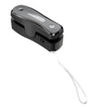 Rechargeable mini USB sealing machine in milky white with Type-C charging port and magnetic patch