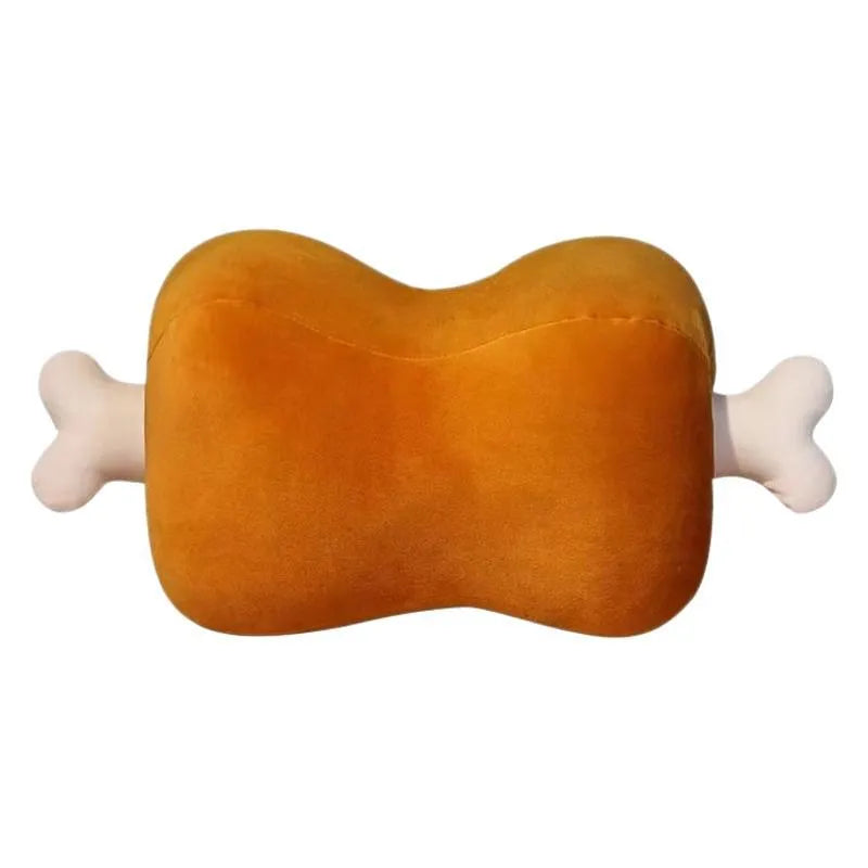 Creative meat bones shaped throw pillow plush toy in Big Stick Meat Bones colour, 40x20x18cm