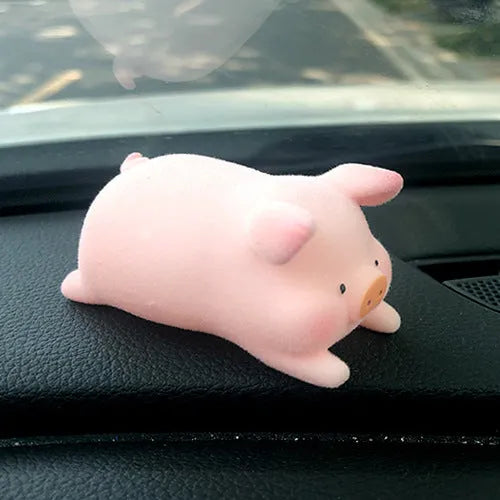 Cartoon pig resin car dashboard ornament decoration accessory