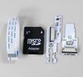Simple creative personalised card reader with memory card inserted, non-wireless design