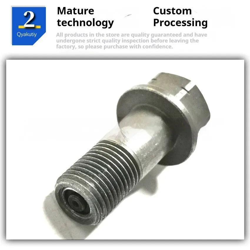 Hollow bolt for turbocharger ABS material Mercedes W245 B200 specification A0019972401