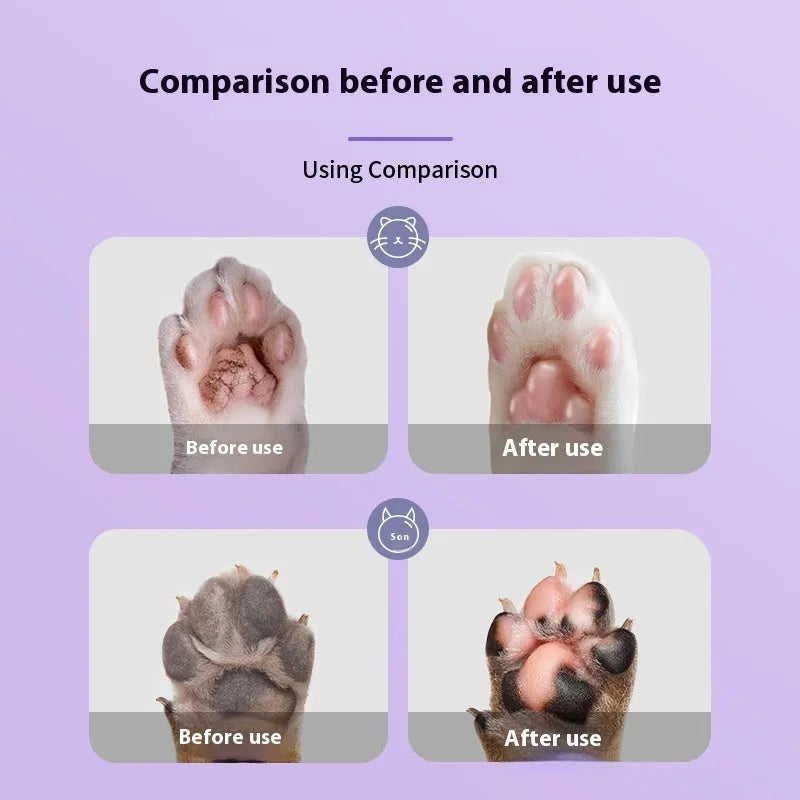 40g tube of pet foot moisturising cream with Brazilian palm wax for cat and dog paw care