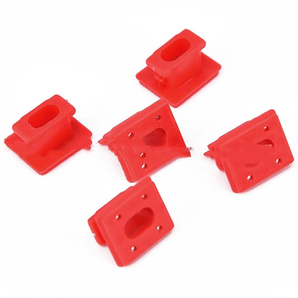 Pack of 10 walnut-coloured plastic BMW interior door trim panel replacement clips.