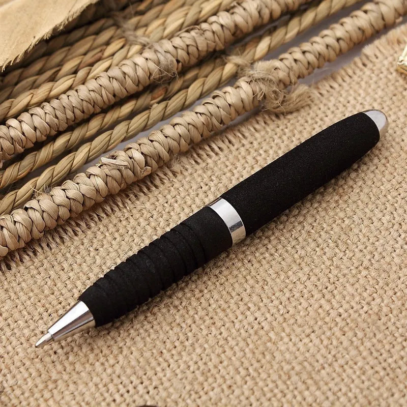 Metal-capped EVA ballpoint pen with a 1.0mm bullet tip, shown in a choice of ink colours.
