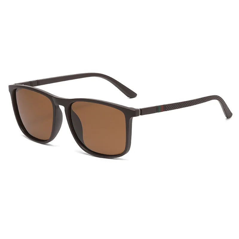 Sports driving advanced polarized sunglasses with TAC lens and black PC frame for outdoor use