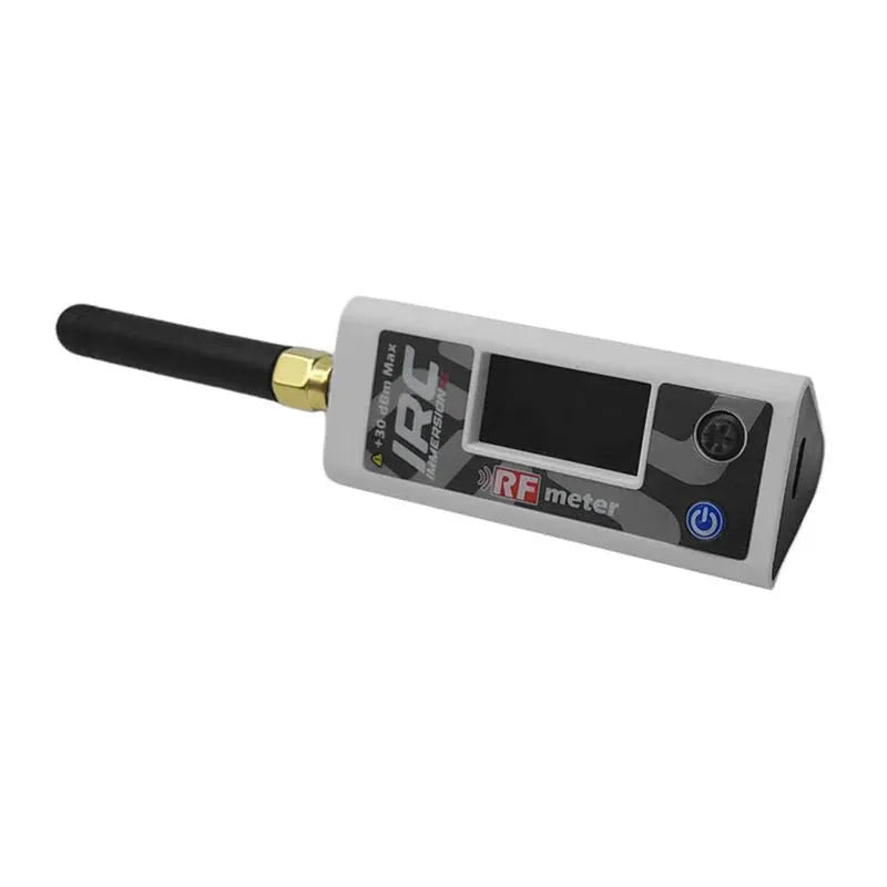 White metal image transmission and remote control power meter toy on desk, size under 30cm