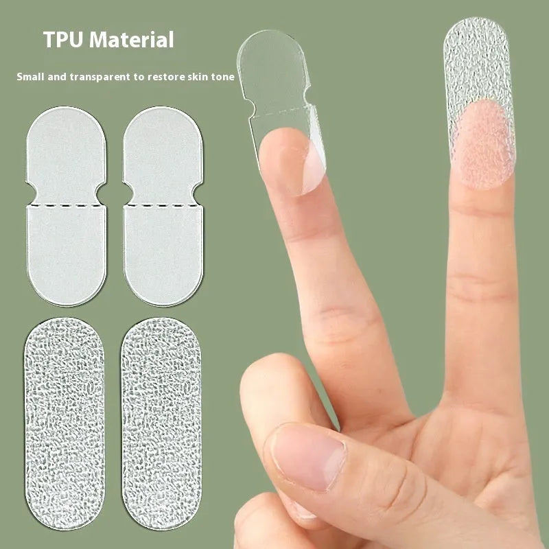 Transparent and frosted disposable ear patches for invisible hairstyling support