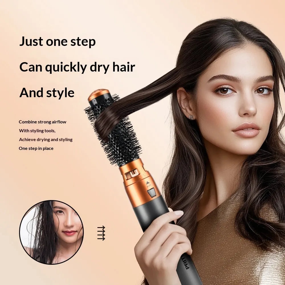 5-in-1 hair styler hot air comb and automatic curling wand 1200W EU plug colour HS-829