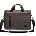 Large capacity waterproof nylon shoulder crossbody computer bag for men, 15-inch laptop compartment, frosted finish, multiple colours