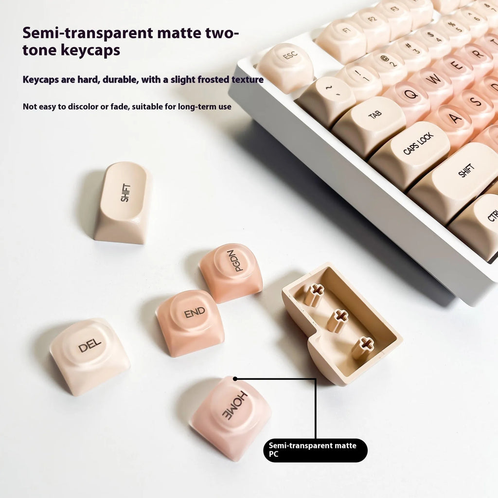HOA small full set boxed mechanical keyboard keycaps with UV printing in four colour options