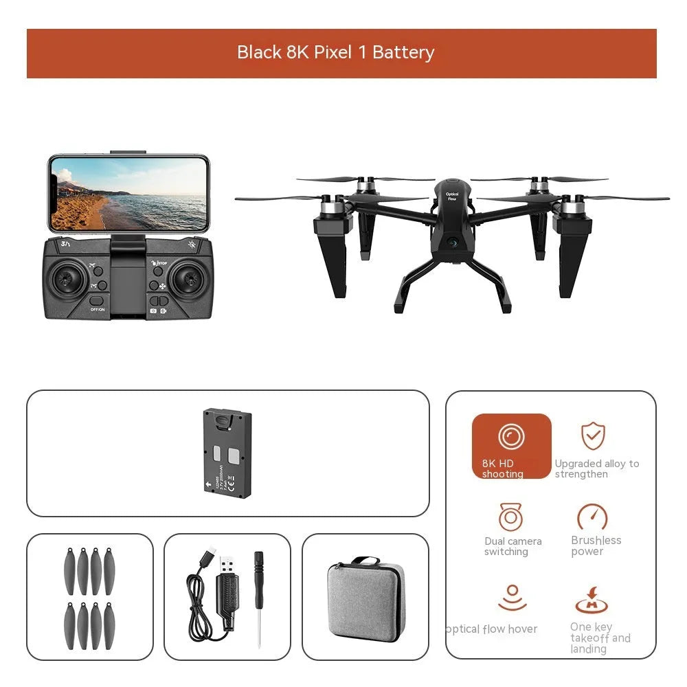 KS66 aluminium alloy UAV drone with optical flow positioning and camera mounted on brushless motor frame
