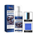 Car interior cleaner kit with 120ml PET bottle, 20x20cm microfibre cloth and 3x1.5x7cm sponge