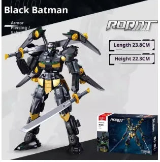 Black bat hero small particle plastic building blocks toy in a colour box for ages 7 to 14