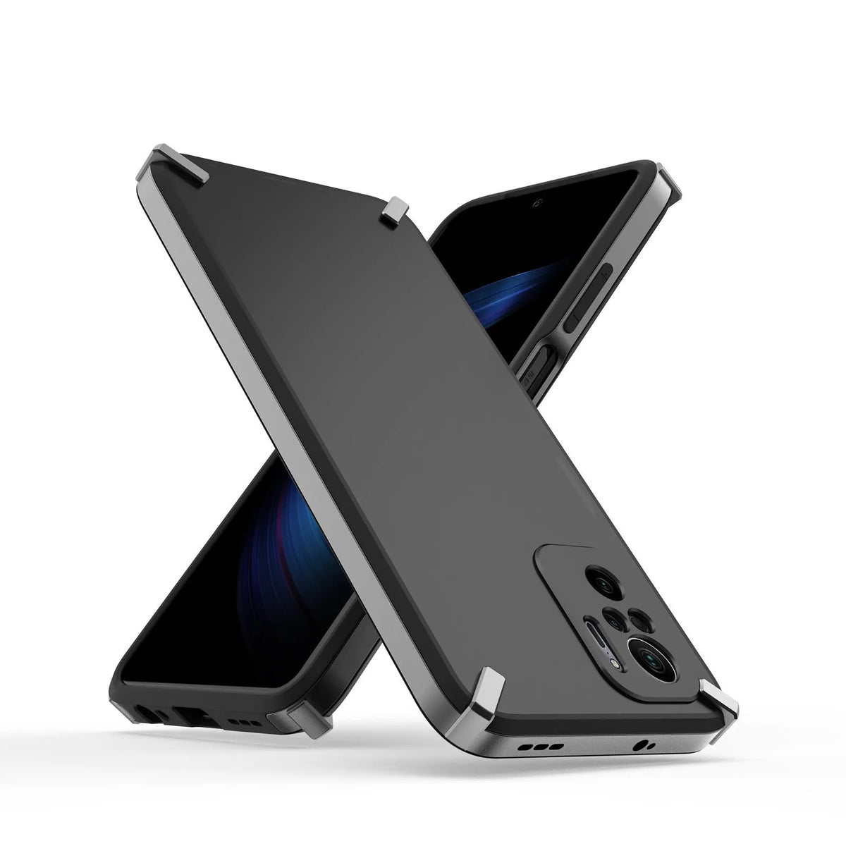 X-four series PC+TPU mobile phone case for REDMI Note10 4G in four colours