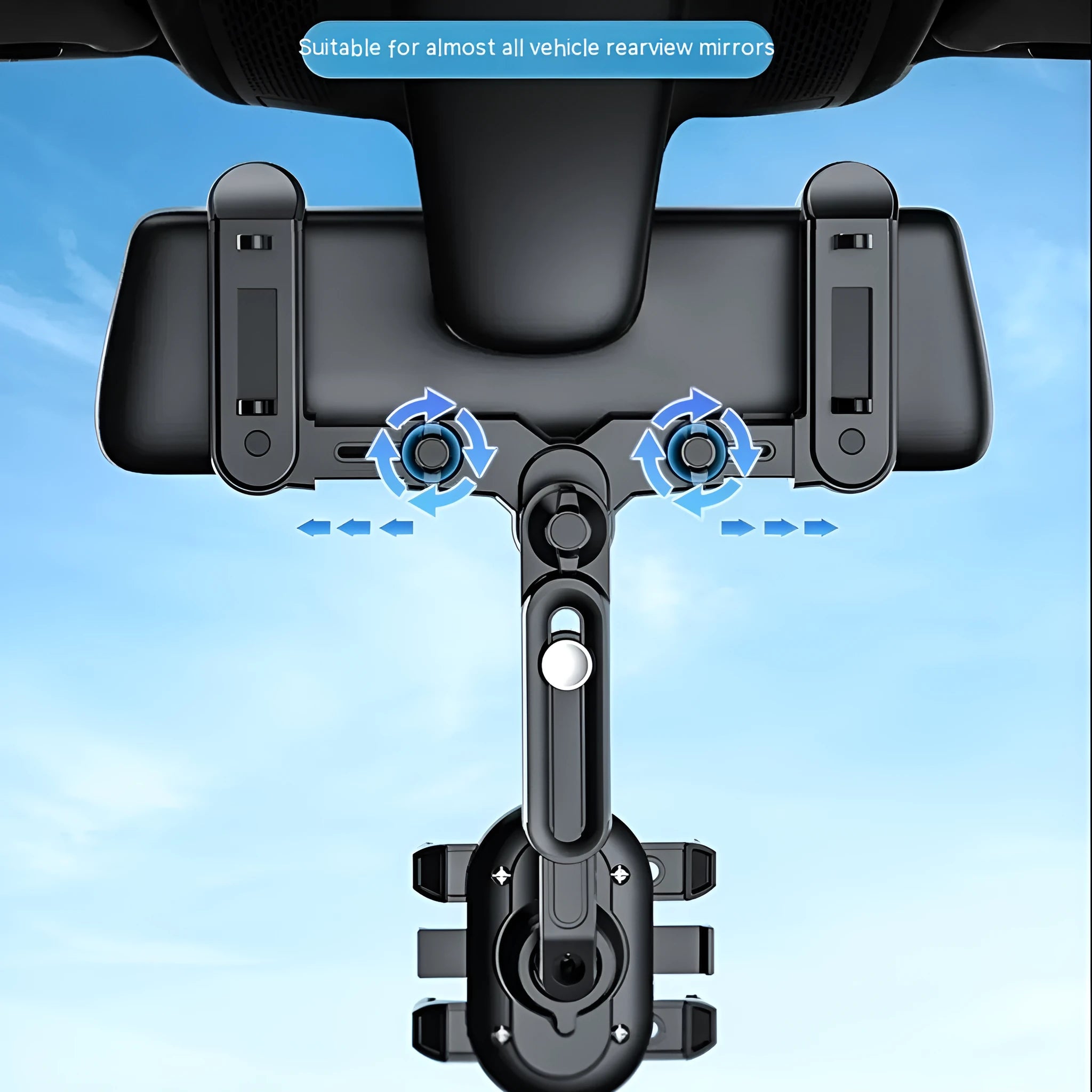 ABS plastic universal rear view mirror mounting bracket for cars