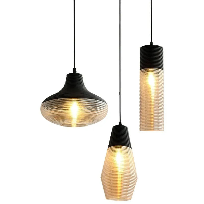 Glass creative chandelier in modern simple style with multiple light colour options for staircase cafe bar restaurant
