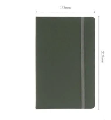 A5 tactile PU hardcover notebook with 96 sheets of 100gsm white paper, available in ten colours including black and red