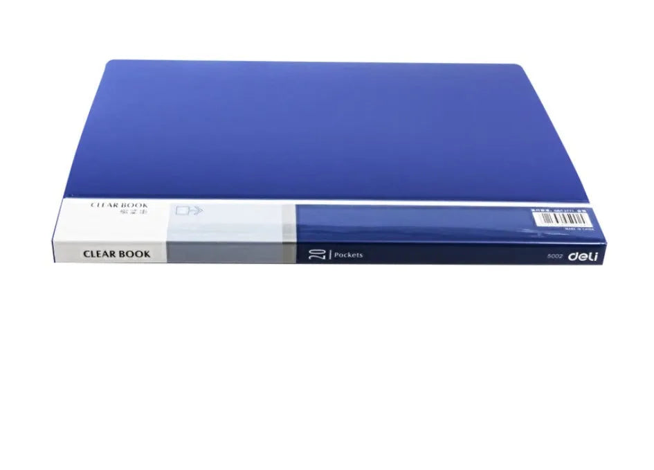 A4 plastic information book folder, model Information Book, available in 20 to 100 page options.