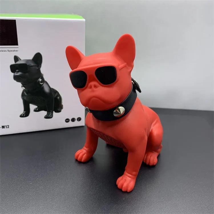Bulldog Bluetooth wireless speaker in black, red, or white colour options
