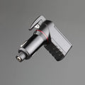 Black car safety hammer with PC polycarbonate body, tungsten steel tip, and seat belt cutter on grey background