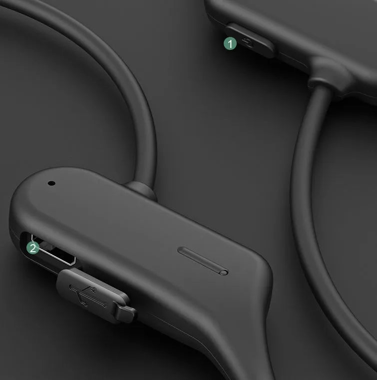 Air conduction Bluetooth sports headphones, non-ear, 18g, IPX4, in black, light grey or red