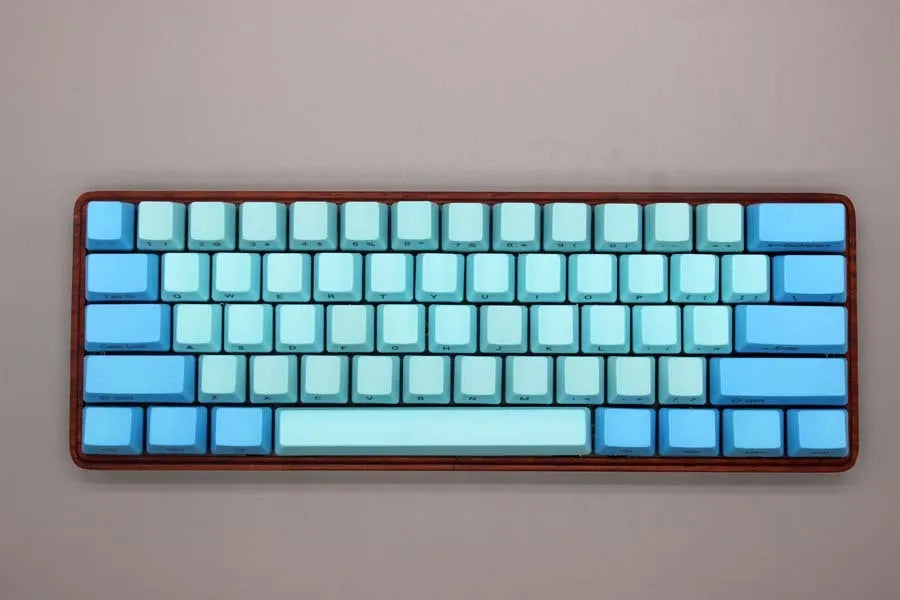 Poker 60% mechanical keyboard keycap set with wired black PS/2 interface in five colour styles