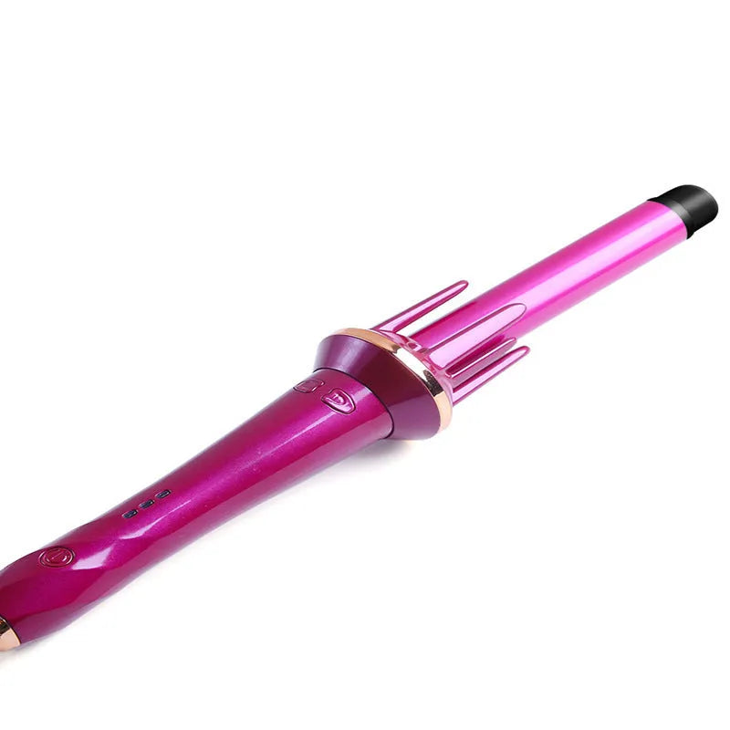 Electric hair curler with tourmaline ceramic barrel for big wave styling in white option