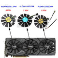 Power Logic PLD09210S12M PLD09210S12HH 87mm graphics cooling fan with 4-Pin header on white background