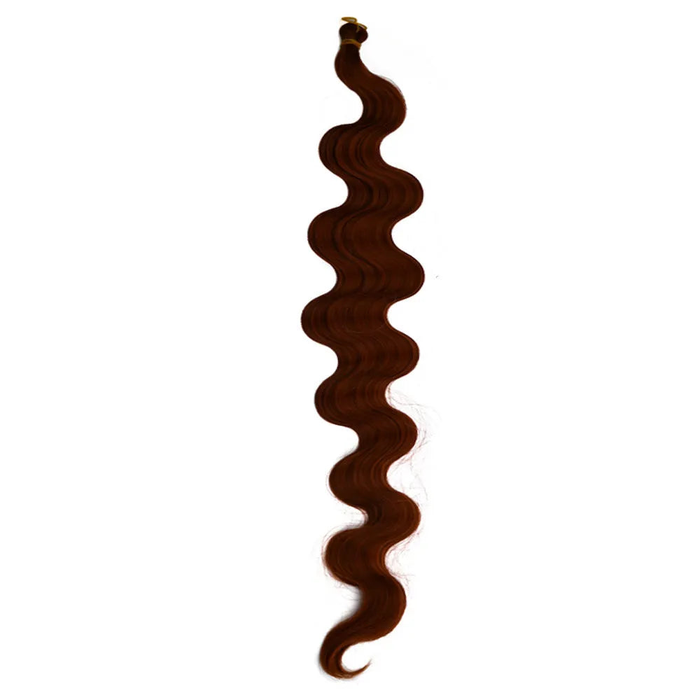 Wine red long synthetic wig with big curly waves and braided texture, 24 inches long.